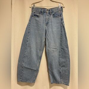 Abercrombie & Fitch Light Blue Barrel Jeans